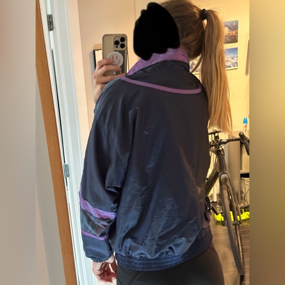 Purple and Navy Vintage Jacket - Picture 3 of 8